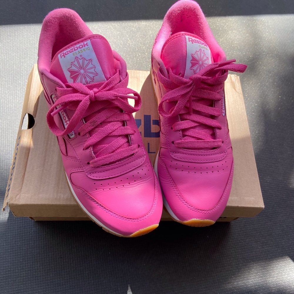 Pink Reeboks